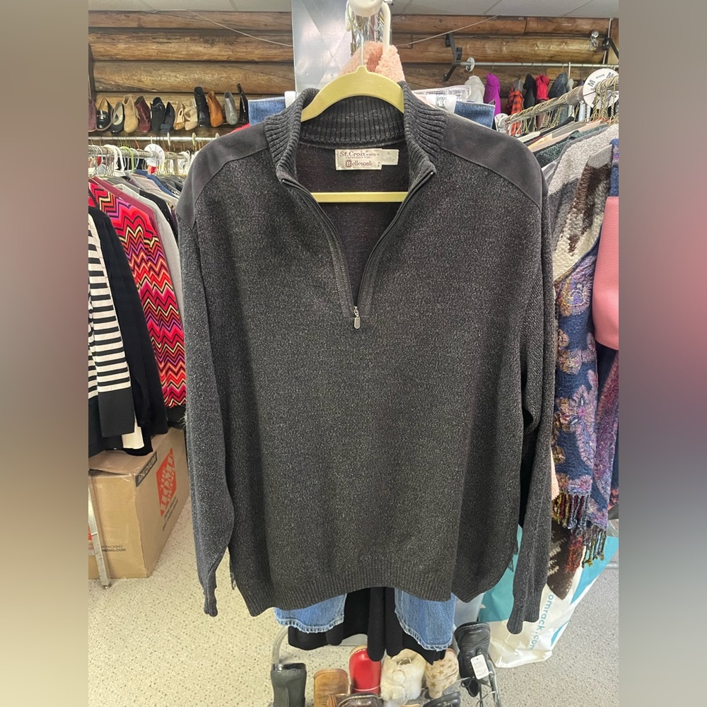 🖤Beautiful Wool St.Croix Expressly For Bellesons Pull Over Mens Sweater